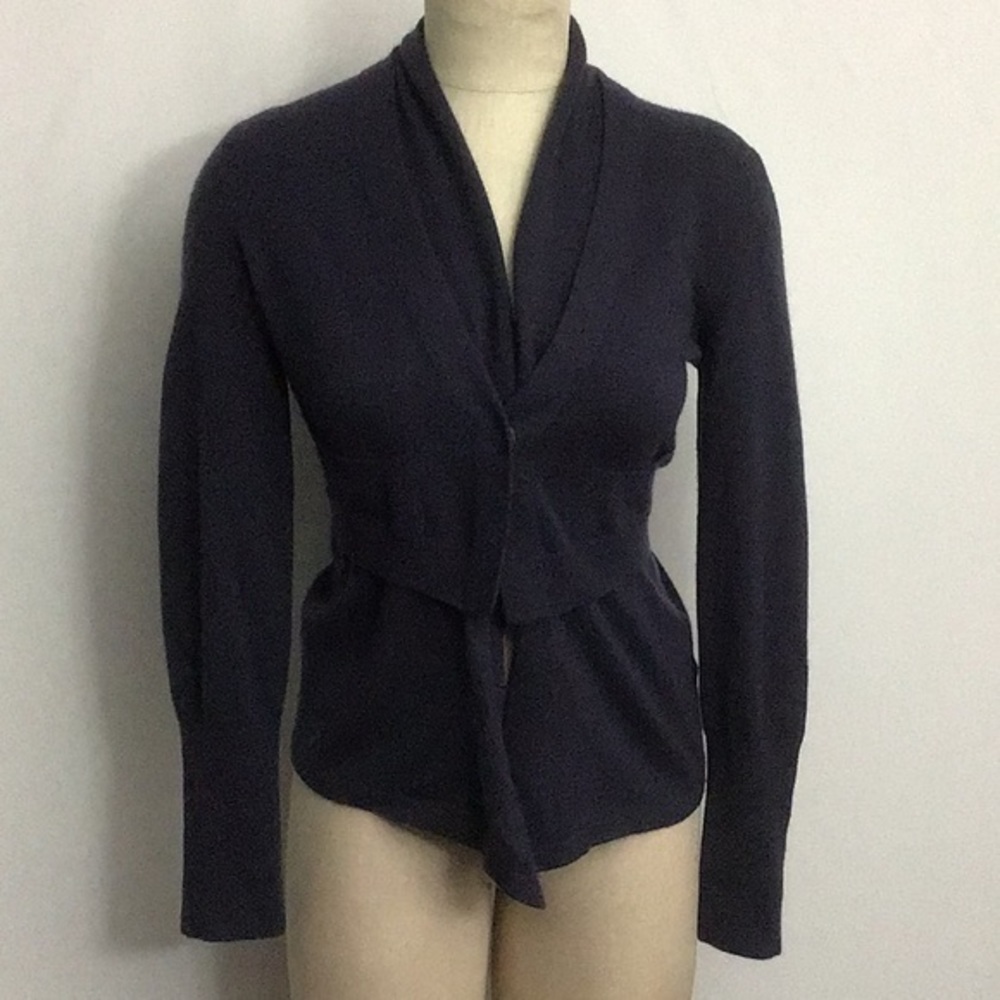 Brunello Cucinelli Navy Cashmere Cardigan Sz M
